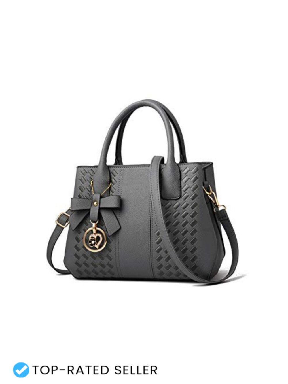 Women's PU Leather Satchel Shoulder Tote Bag Top Handle Crossbody Purse